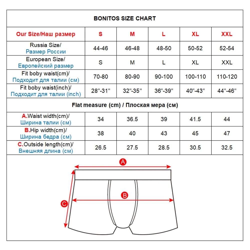 5pcs Pack Cotton Men Underwear Boxers