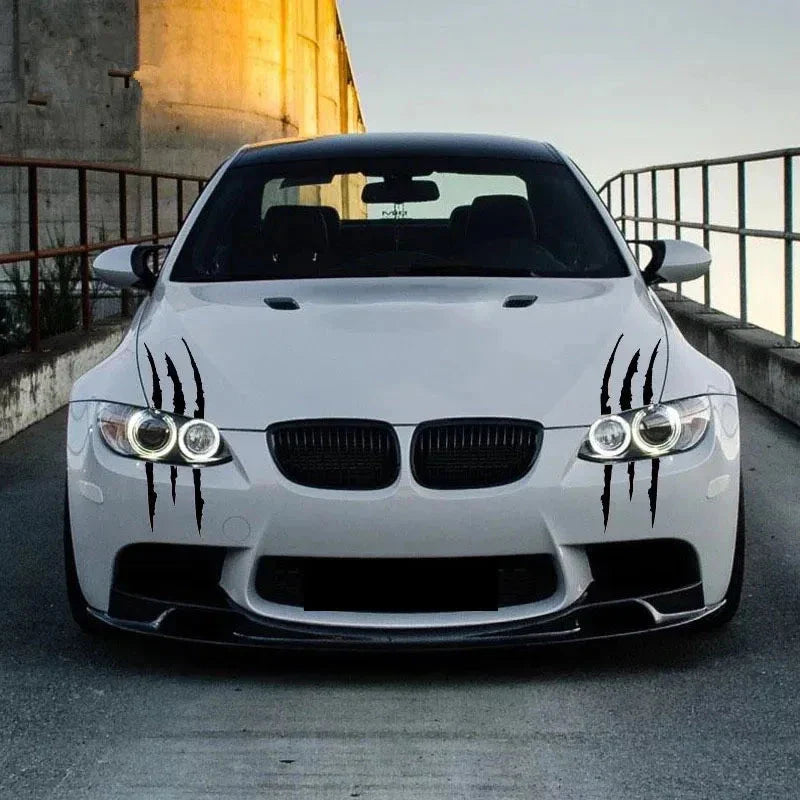 Car Stickers Ghost Claw Car Hood Vinyl Sticker Creative Modification Reflective Stickers Devil Paw Scratches Car Decoration