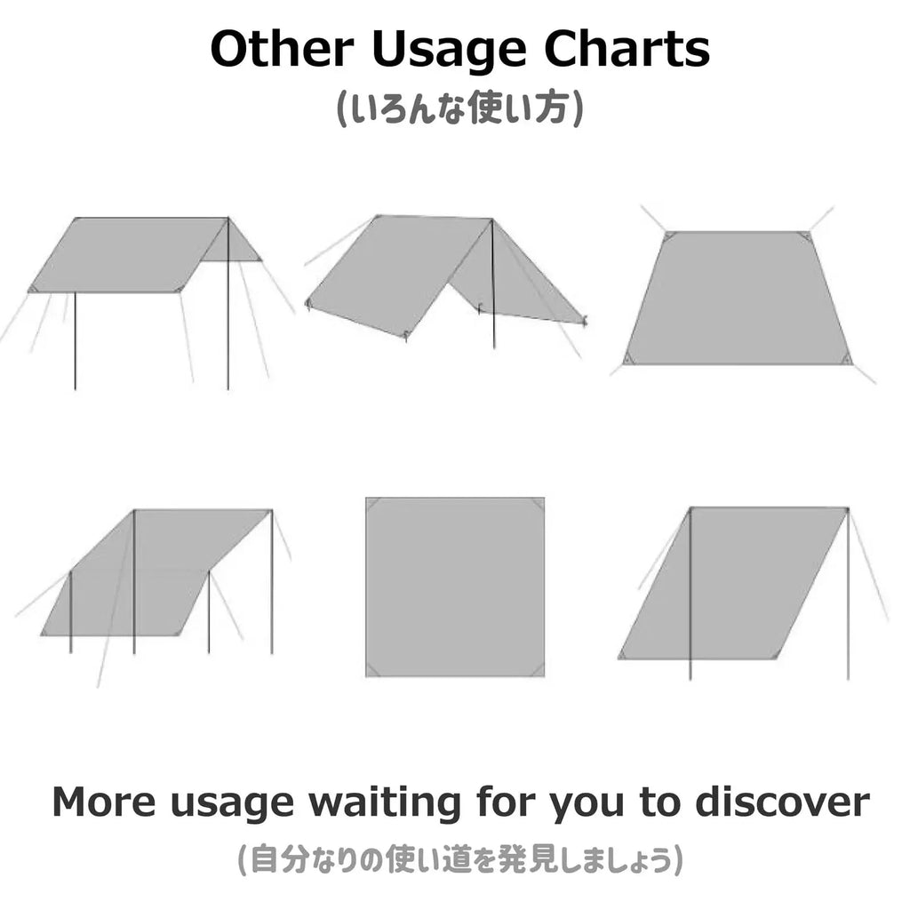 Waterproof Camping Tarp – Multi-Purpose Rain Fly, Ground Cloth & Sunshade for Outdoor Adventures