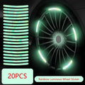 Car Wheel Hub Reflective Stripes - Safety Tire Warning Stickers for Night Driving