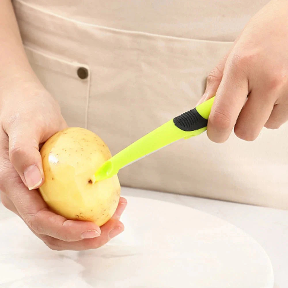 Anti-Slip Handle Peeler - Stainless Steel Blade for Fruits & Vegetables