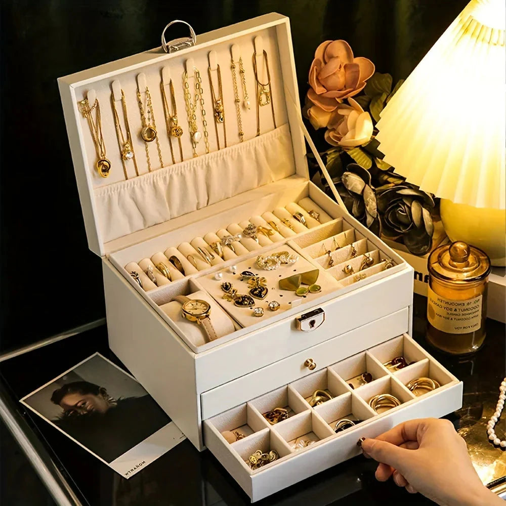 Jewelry Storage Box – Necklace & Earrings Organizer for Gifts