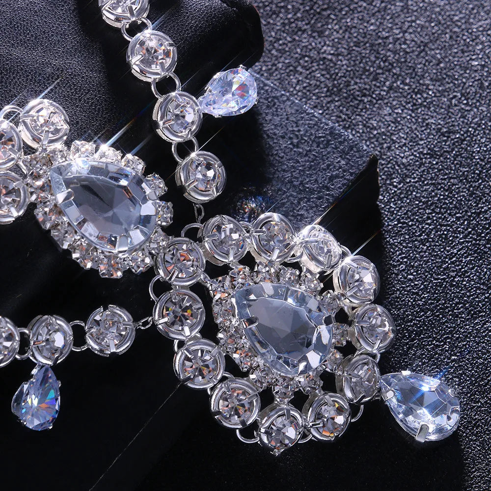 Vintage Rhinestone Head Chain Forehead Headband Indian African Bohemian Hair Accessories Crystal Fringe Tiara Headdress