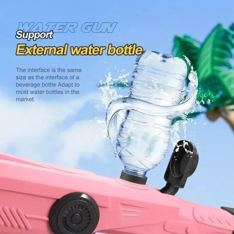 Electric Automatic Water Gun – Rechargeable High-Pressure Water Blaster for Kids & Adults, Portable Outdoor Beach Toy