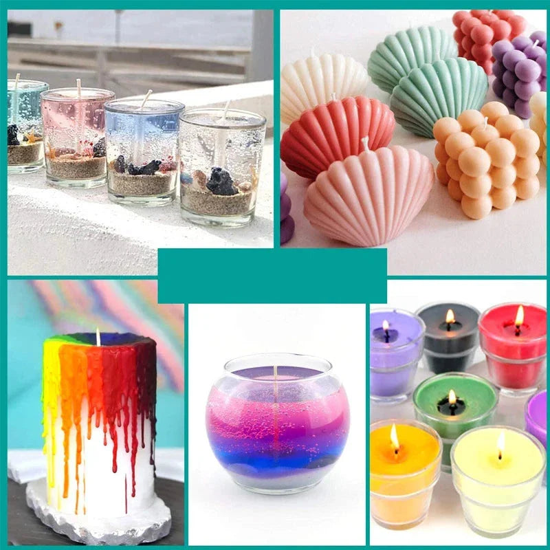 Candle Dyes Kit – Liquid Colorant Pigment Set for DIY Candle & Soap Making | Vibrant Wax Dye for Soy, Beeswax & Gel Candles