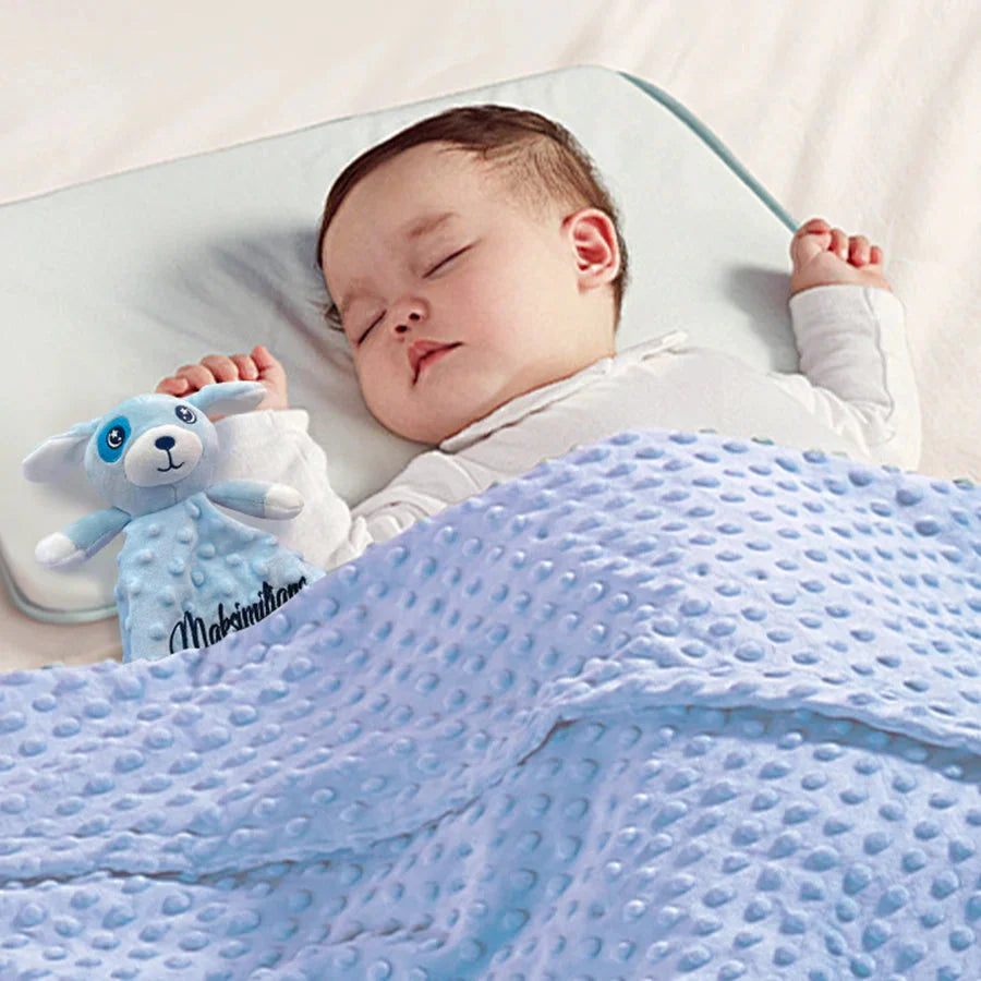 Personalized Newborn Baby Blanket with Name & Custom Stroller Gift Set
