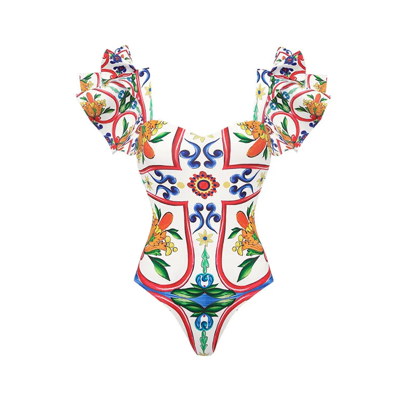 Women Swimwear 2PC Cover-up Swimsuit