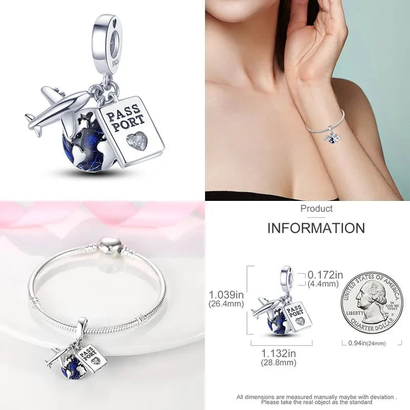 Hot Sale 925 Sterling Silver Charms Beads for Women - Perfect Fit for Pandora Bracelets, Fashionable Jewelry Pendant
