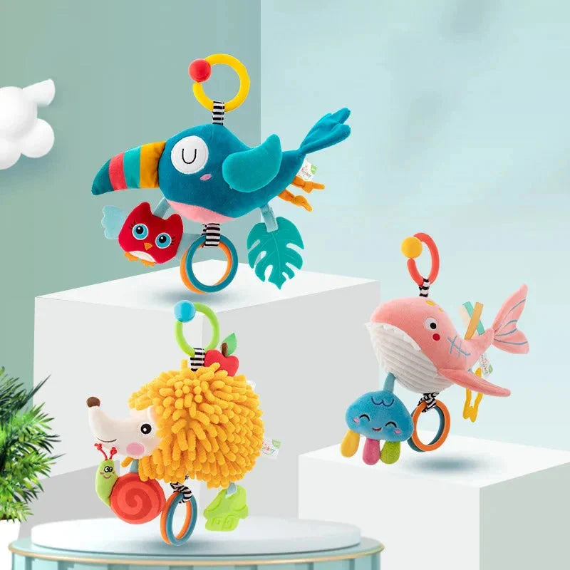 Soft Infant Crib Stroller Mobile Hanging Rattle Toy