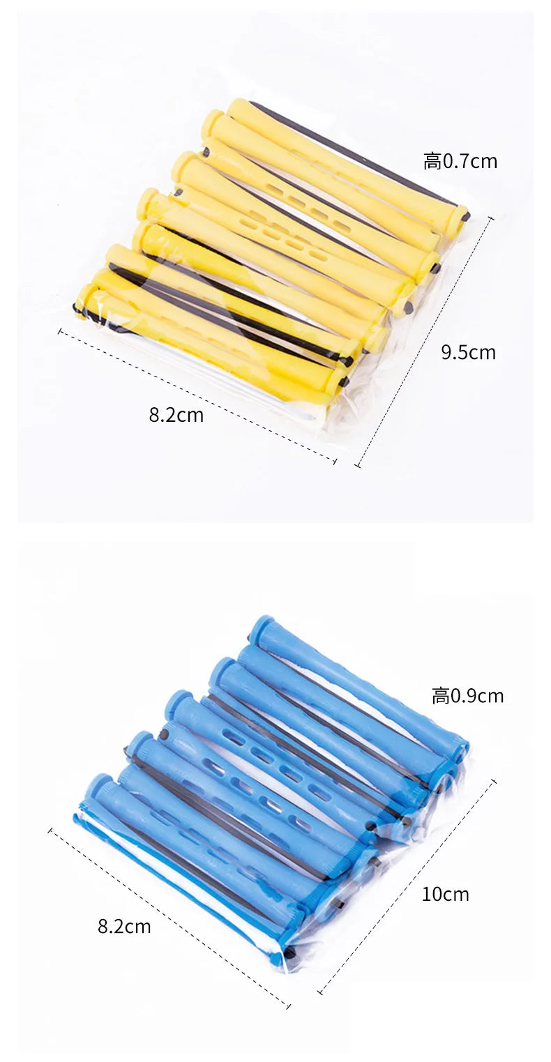 10pcs Heatless Hair Soft Curling Rollers