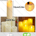 10-120pcs Flameless Fake Candle LED Flickering Candles Battery Operated LED Pillar Candles for Wedding Halloween Decor Party