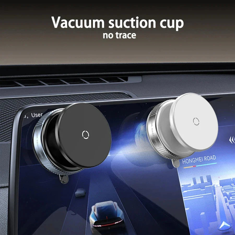 Magnetic Suction Phone Mount 360° Adjustable Vacuum Foldable Phone Holder Car Mounted Adsorption Bracket Universal Car Bracket