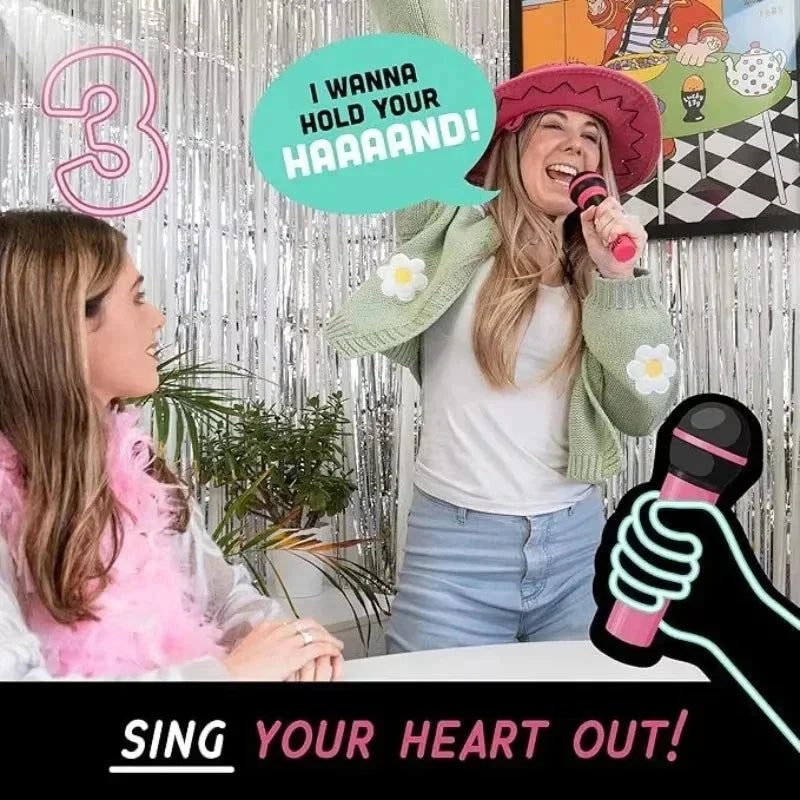 Lucky Egg Grab The Mic – Family Karaoke Board Game for 2-10 Players