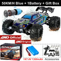 4WD RC Off-Road Car - 1:16 High-Speed Brushless Truck, 50-80KM/H, 4x4 Drift Racing Toy for Kids & Adults