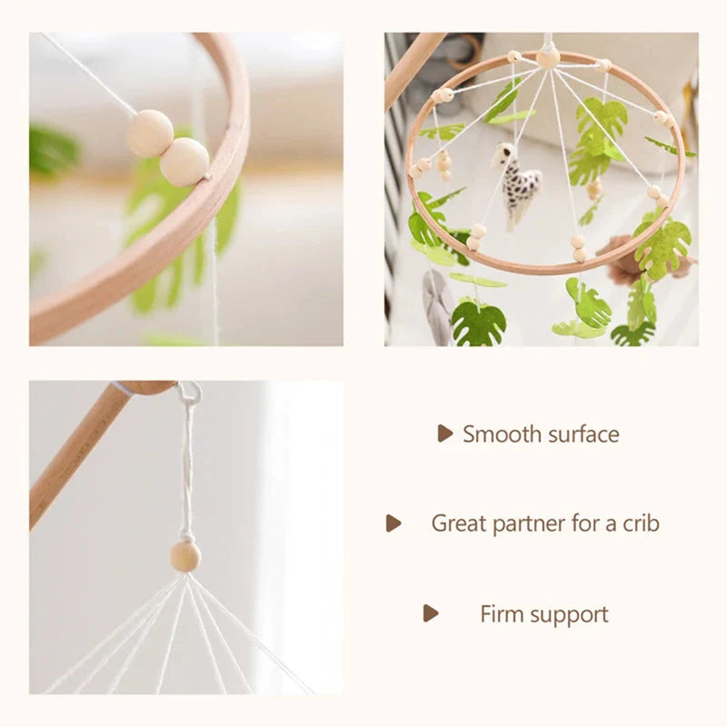 Baby Crib Mobile Rattle Toy Forest Animal Bed Bell