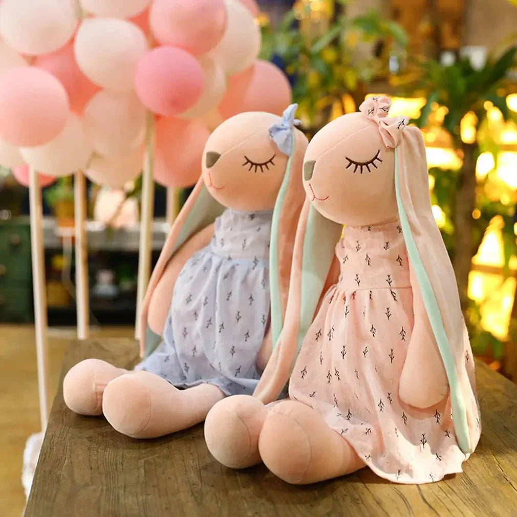 35cm Cute Bunny Plush Toy – Soothing Sleeping Rabbit Doll for Kids