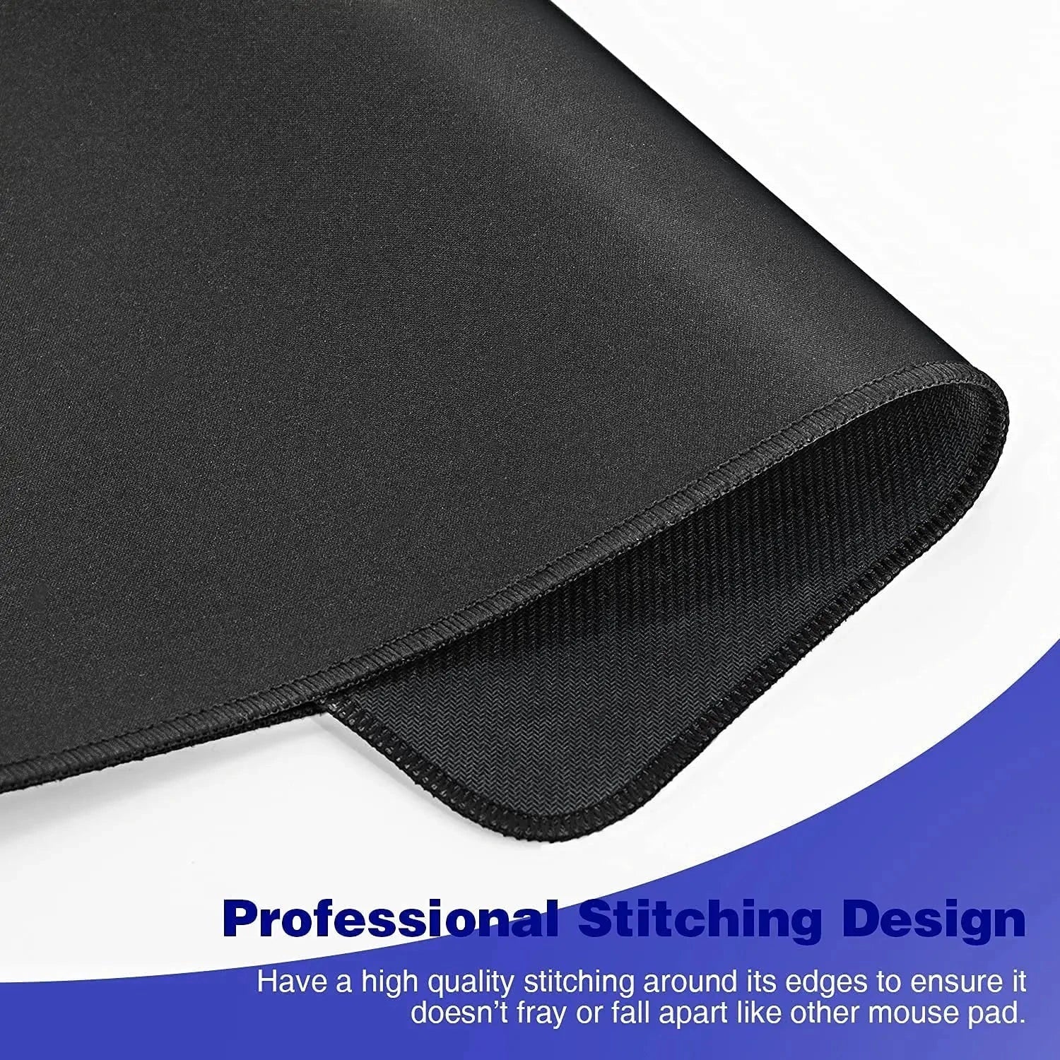 XXL Black Gaming Mouse Pad – Large Non-Slip Rubber Desk Mat for Keyboard, PC & Laptop