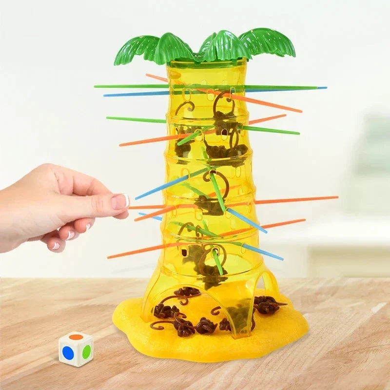 Multiplayer Tabletop Climbing Monkeys Game – Fun Interactive Parent-Child Board Game, Educational Rolling Monkey Toy for Kids