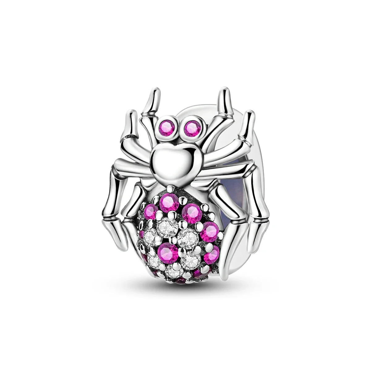 100% 925 Sterling Silver Rainbow Zircon Butterfly Dragon Silicone Stopper Charms - Colorful Beads for DIY Bracelets, Customizable Jewelry for All Occasions