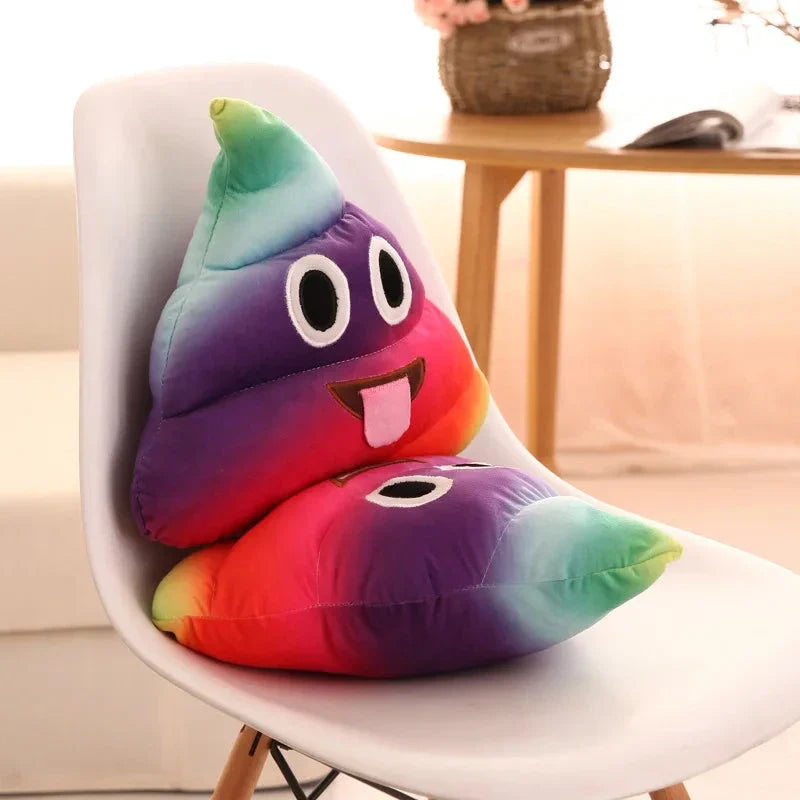 Cartoon Poop Plush Toy – Funny Quirky Cushion for Kids