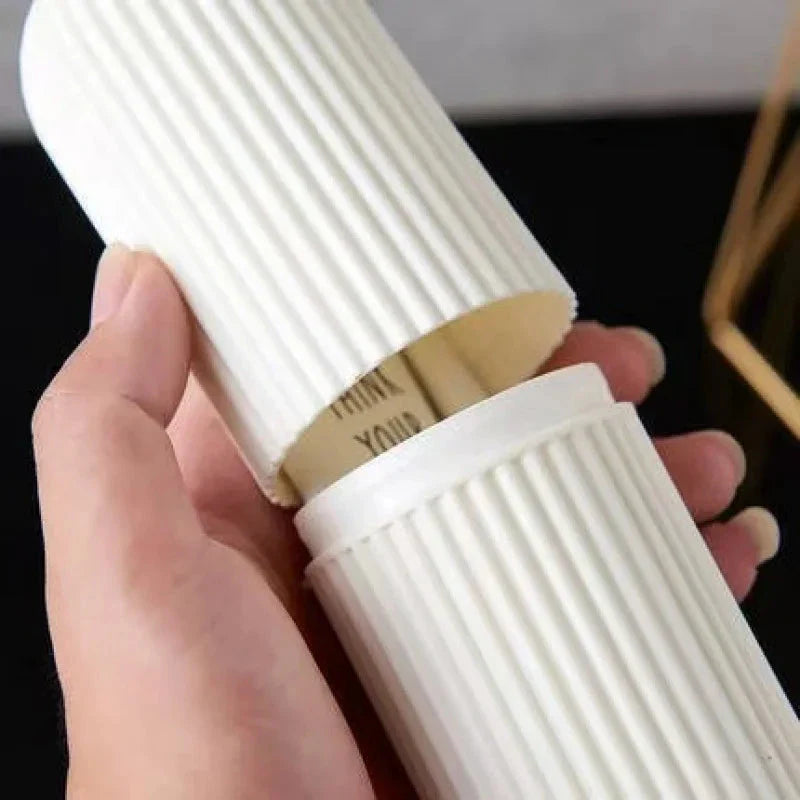 Portable Toothbrush & Toothpaste Holder – Travel Storage Organizer