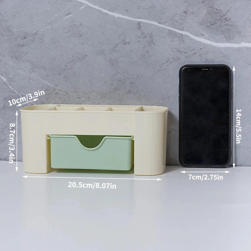 Multifunctional Nail & Cotton Swab Storage Box – Cosmetic Organizer