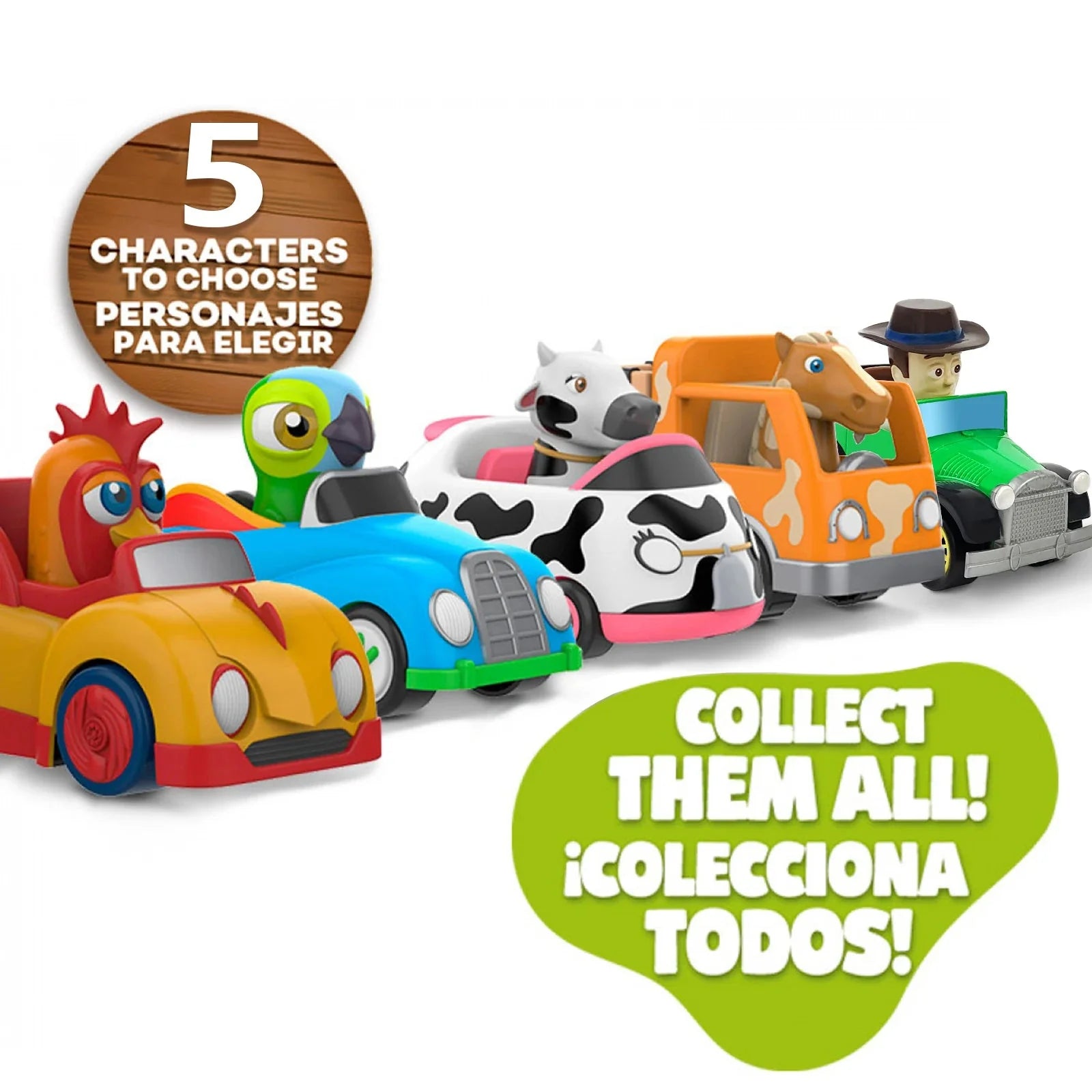 La Granja De Zenon Bartolito Pull Back Car Toy for Kids 1-3 Years