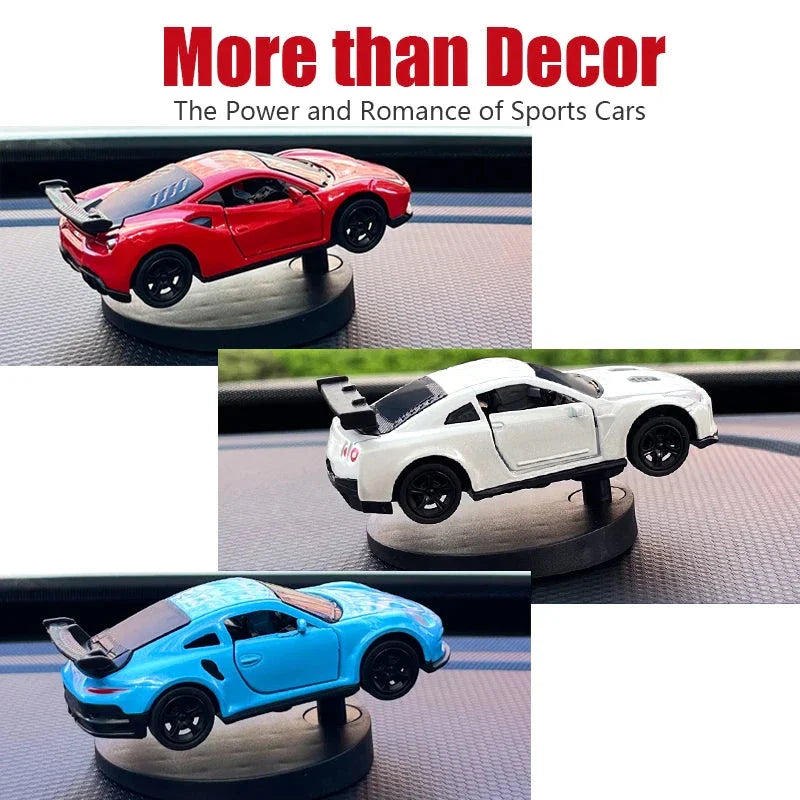 Drift Car Dashboard Swing Toy - Cool Sports Race Ornament for Car Interior Decor