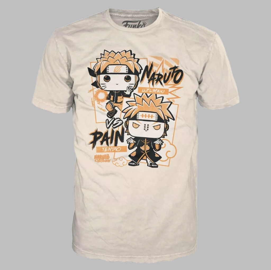 FUNKO Pop Naruto Shippuden Unisex T-Shirt SZ M Naruto vs Pain Boxed Tee