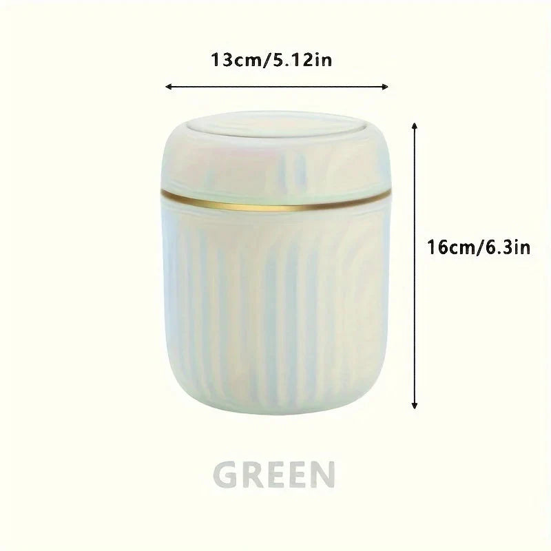 Mini Desktop Trash Can with Lid Garbage Waste Bin Organizer Bedroom Office Desk Storage Box Made Durable Plastic Home Supplies