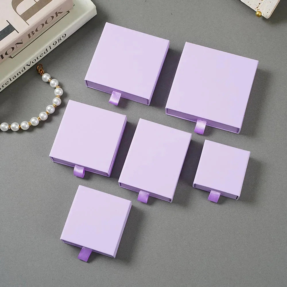 10pcs Paper Jewelry Gift Boxes for Rings, Earrings & Bracelets