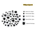 Self-Adhesive Googly Wiggle Eyes - 100/200/550pcs for DIY Crafts & Handmade Toys