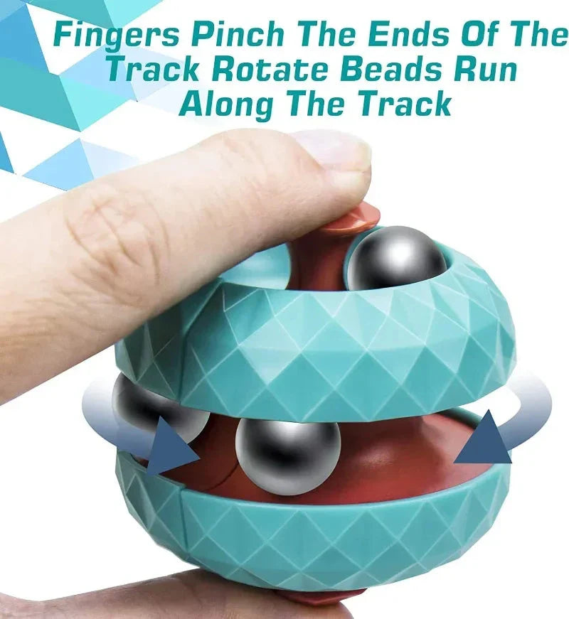 Decompression Orbit Ball Cube Fidget Toy – Anti-Stress Sensory Spinner Toy for Kids, Teens & Adults | Focus & Anxiety Relief Gift