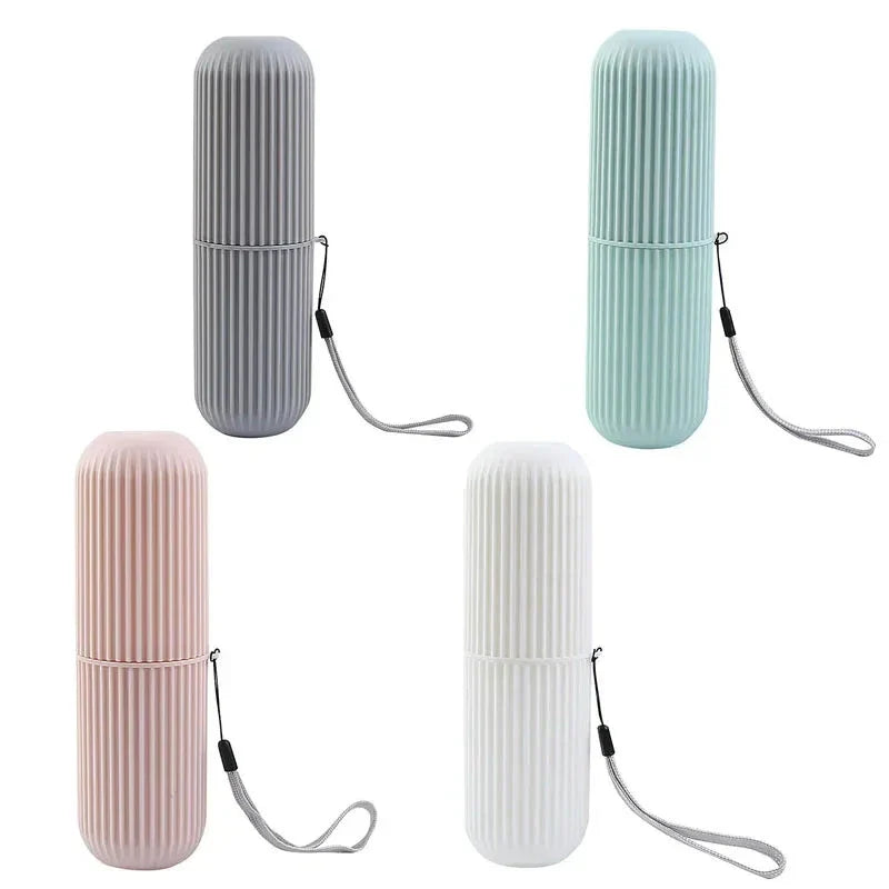 Portable Toothbrush & Toothpaste Holder – Travel Storage Organizer