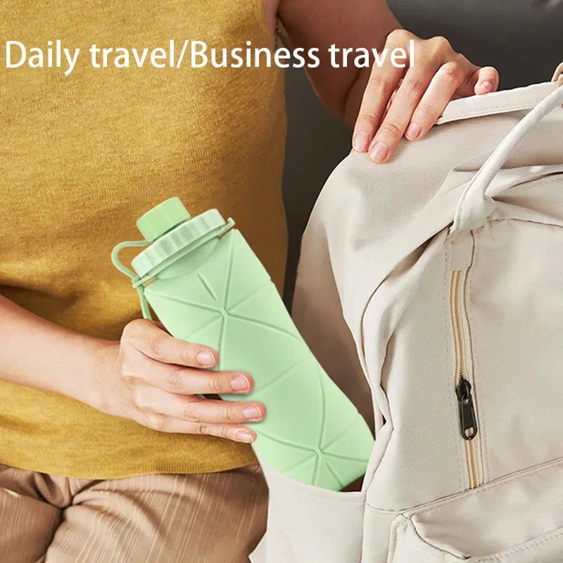 Portable Silicone Folding Water Cup - Scalable Travel Bottle for Outdoors
