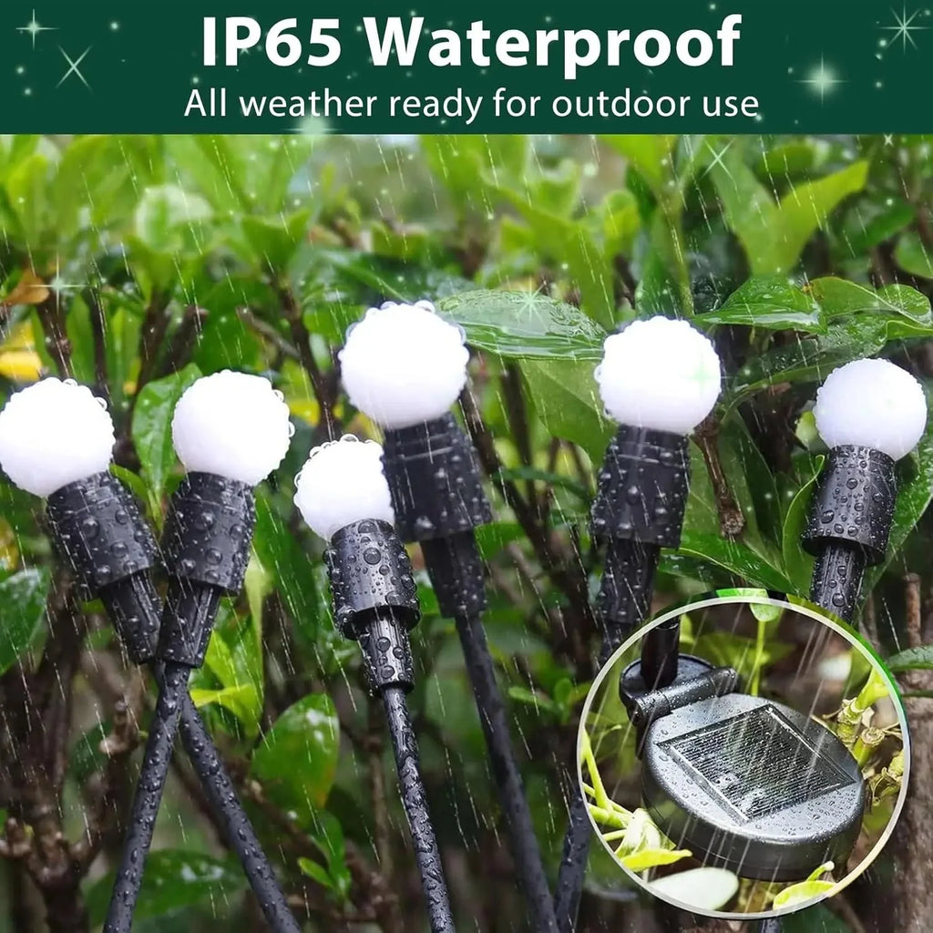8pcs Solar Firefly Garden Lights – IP65 Waterproof LED Outdoor Lawn & Landscape Lamps
