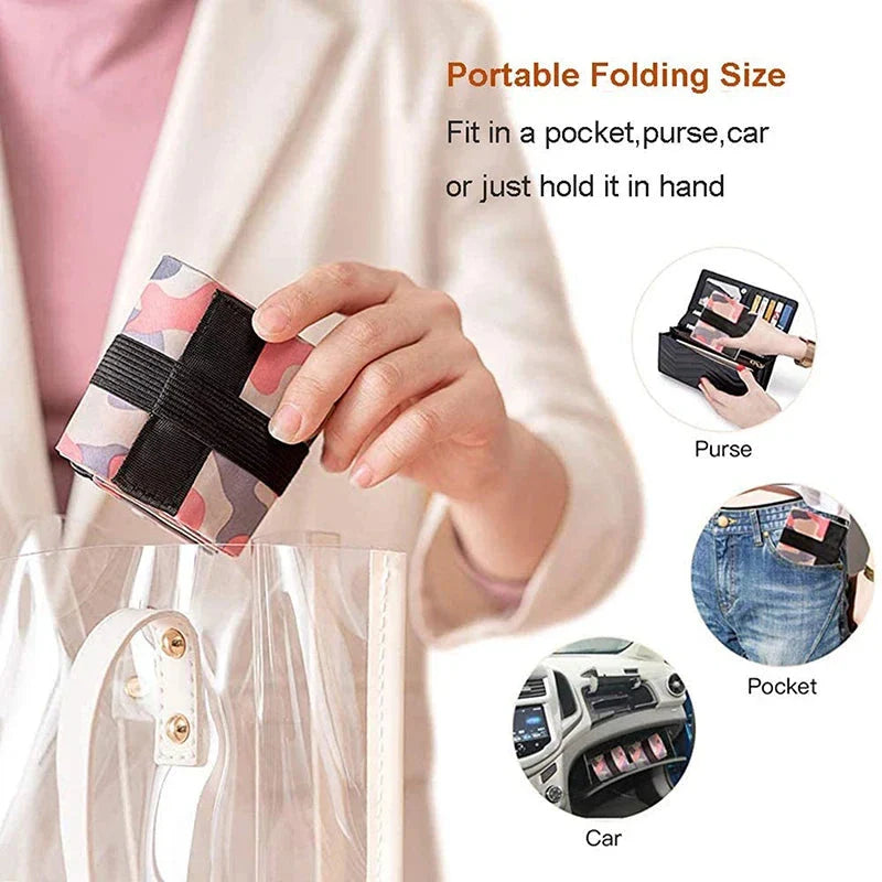 Foldable Camouflage Shopping Bag – Large Capacity Portable Tote