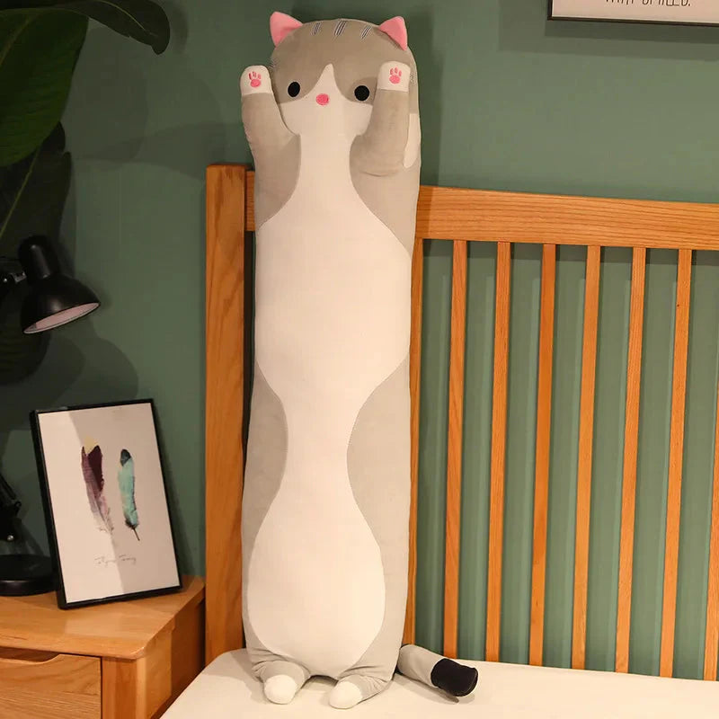 Long Cat Plush Toys - Soft Nap Pillow & Home Decor | 50-130cm Cute Gift for Kids & Girls