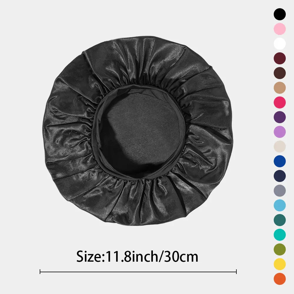 Women’s Satin Sleep Bonnet – Silk Hair Bonnet Wide Band