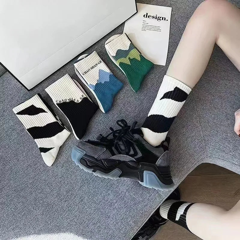10PCS Men’s Mid-Calf Cotton Socks – Solid Color, Versatile for All Seasons