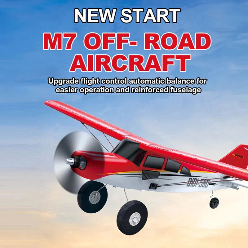 M7 Moore Off-road Aircraft Qidi560 RC Plane EPP 4CH Remote Control Brushless Airplane with LED light Model Toys for Children