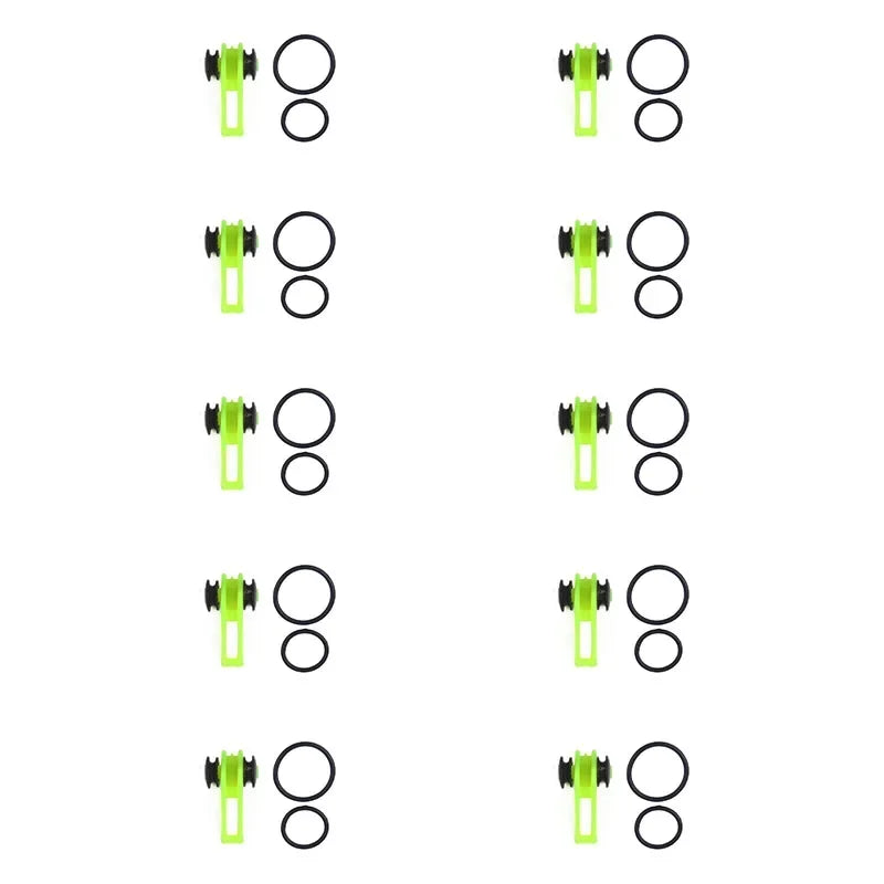 10pcs/lot Fishing Rod Pole Hook Keeper - Securely Silicone Ring Iso Hold Bait Lures and Jigs for Safe and Easy Fishing