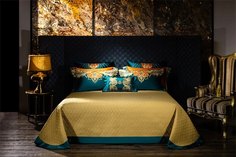 Royal Luxury Comforter Bedding Embroidery Duvet Cover Set 4/6/10Pcs
