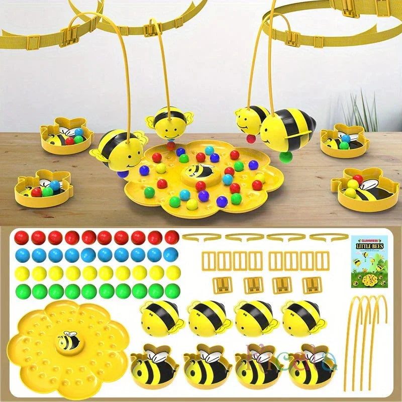 Little Bumblebee Fishing Puzzle Board Game - Interactive Educational Toy for Kids & Family Fun