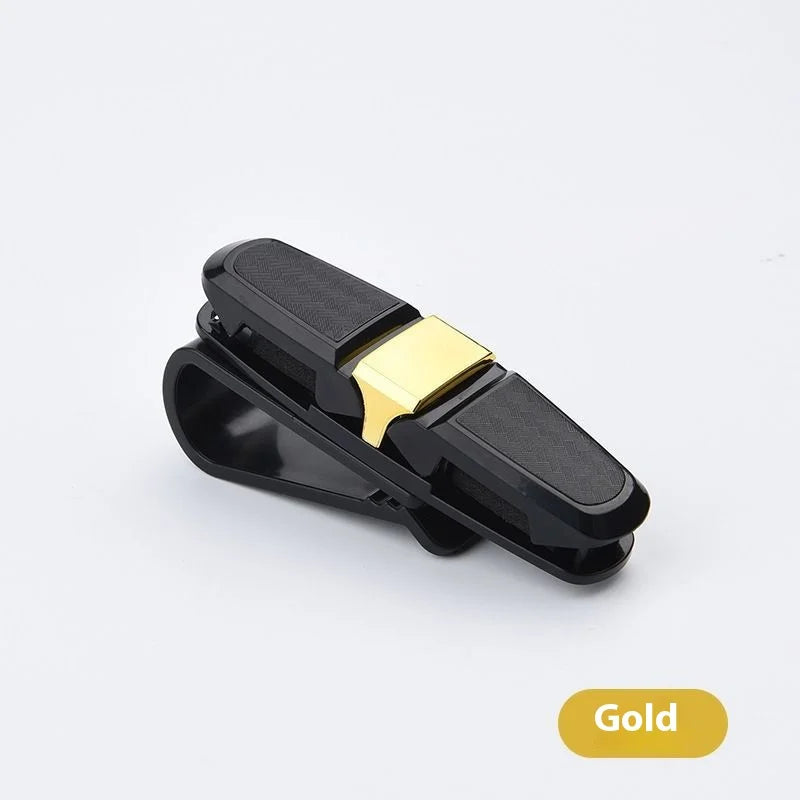 80-degree Rotating Multi-functional Car Eyeglass Storage Clip Bidirectional Automobile Eyeglass Clip Holder for Easy Access