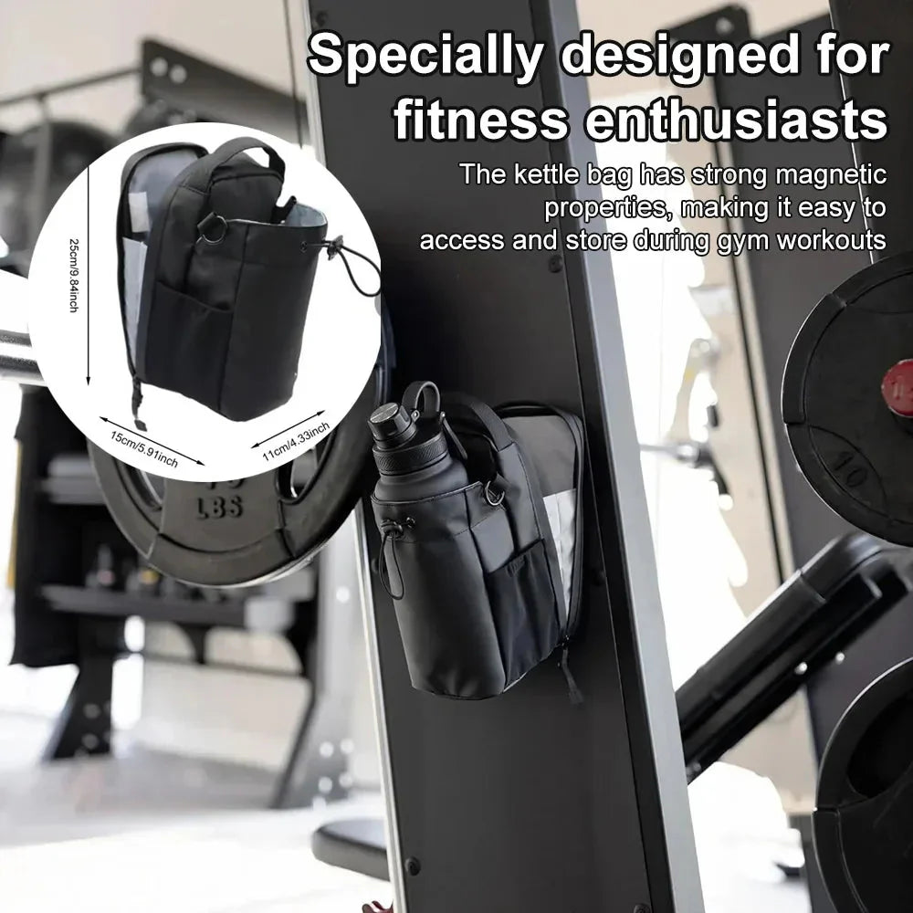Magnetic Gym Sling Bag with Water Bottle & Phone Holder – Your Ultimate Outdoor Fitness Companion