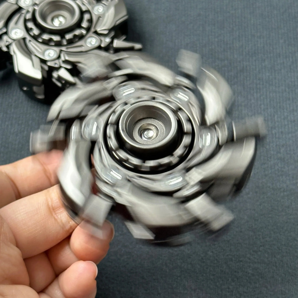 EDC Open Armor Metal Spinning Top – Magnetic Fidget Slider Toy for Adults | Stress Relief Spinner with Mecha Design & Smooth Rotation
