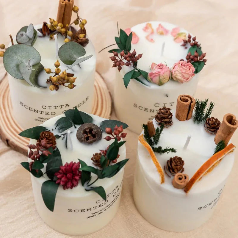 10cm Soy Wax Scented Pillar Candle – Aromatherapy Candle for Stress Relief, Home Décor, and Romantic Gifts