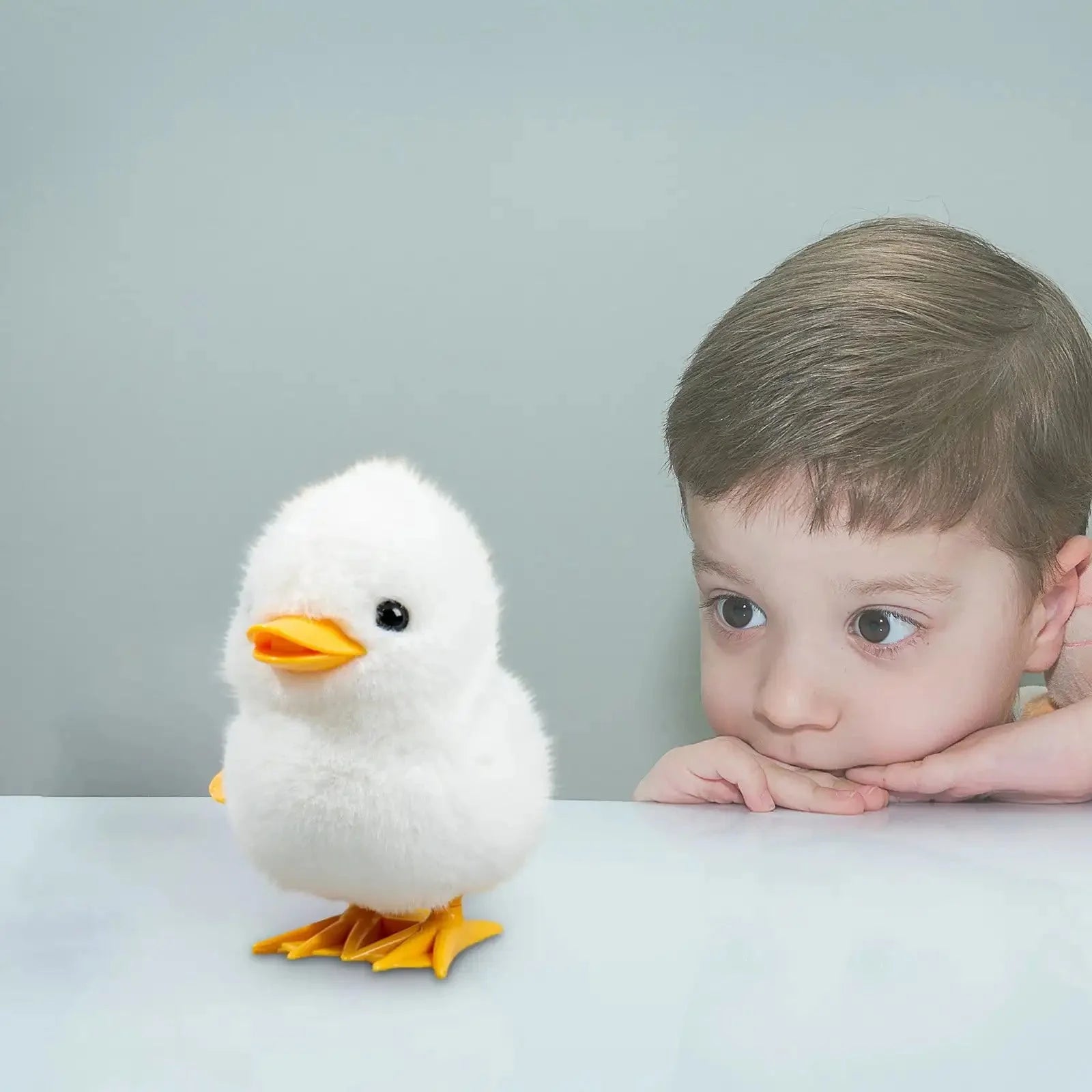 Jumping Chicken Duck Toy, Simulation Plush Jumping Duck Interactive Toy, Small Animal, Birthday Gift