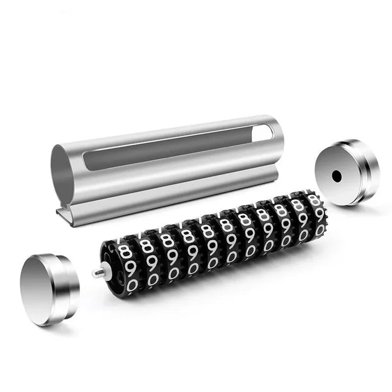 Car Temporary Parking Number Plate Black/Silver/Blue Aluminium Alloy Material Roller Adjustable Car Parking Plate Car Supplies